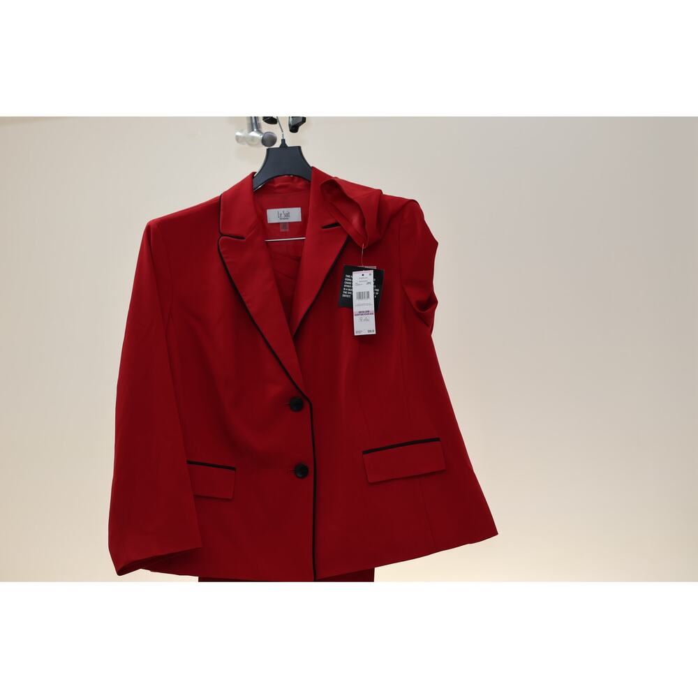 Le Suit Two Button Jacket Contrast Piping - Picture 7 of 9